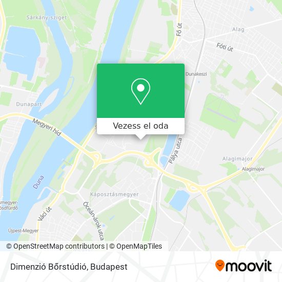 Dimenzió Bőrstúdió térkép