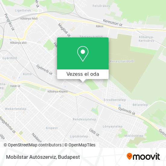 Mobilstar Autószerviz térkép