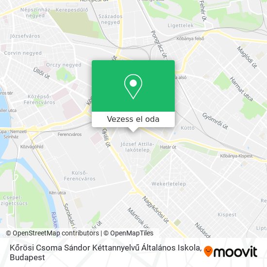 Kőrösi Csoma Sándor Kéttannyelvű Általános Iskola térkép