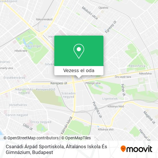 Csanádi Árpád Sportiskola, Általános Iskola És Gimnázium térkép