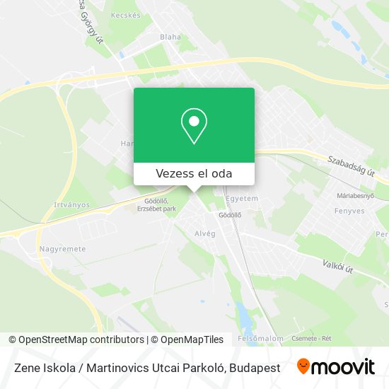Zene Iskola / Martinovics Utcai Parkoló térkép