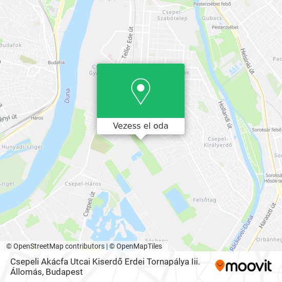 Csepeli Akácfa Utcai Kiserdő Erdei Tornapálya Iii. Állomás térkép