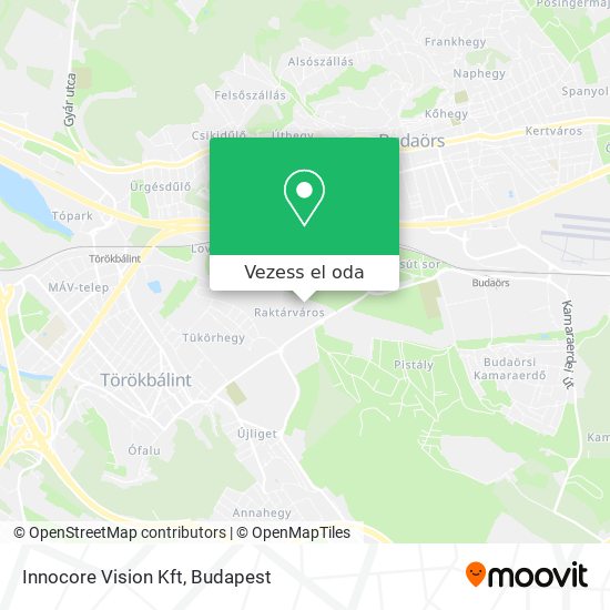 Innocore Vision Kft térkép