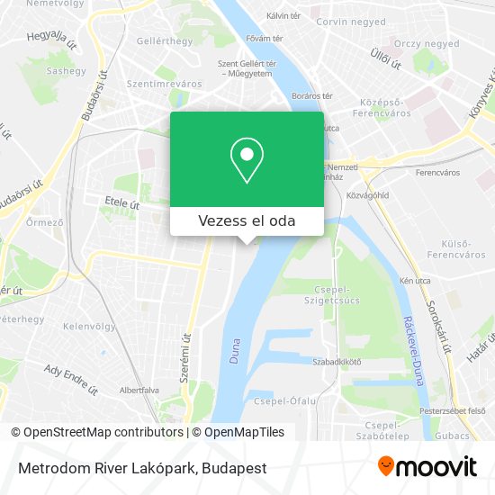 Metrodom River Lakópark térkép