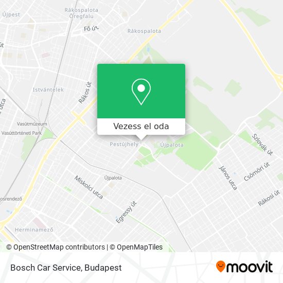 Bosch Car Service térkép