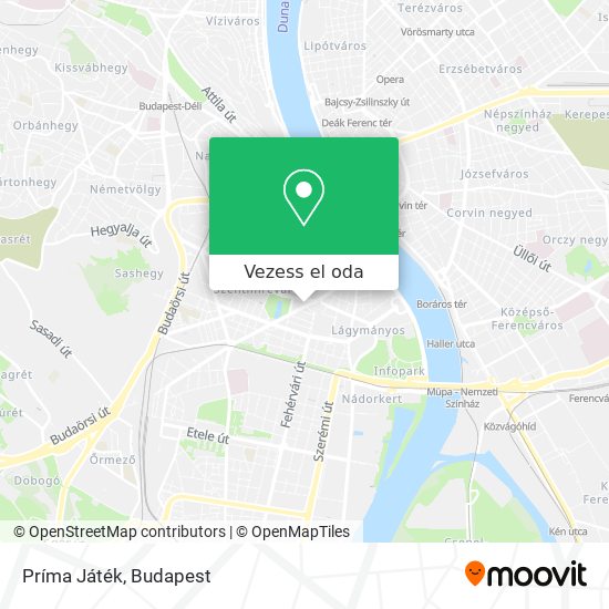 Príma Játék térkép