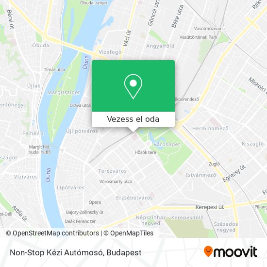 Non-Stop Kézi Autómosó térkép