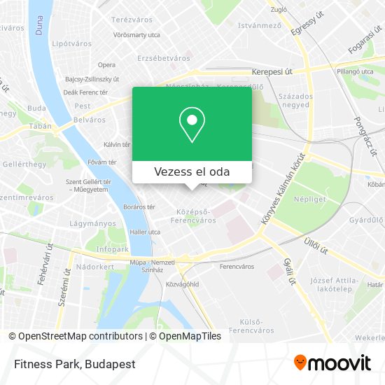 Fitness Park térkép