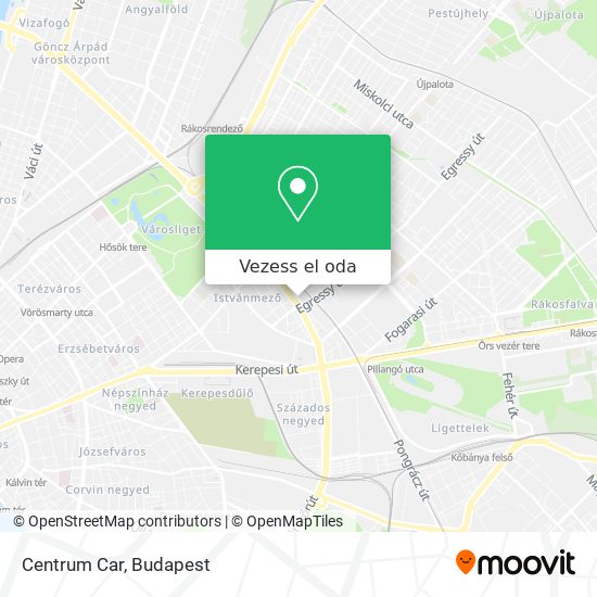 Centrum Car térkép