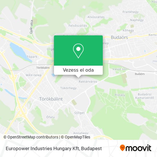 Europower Industries Hungary Kft térkép