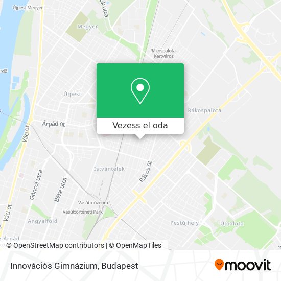 Innovációs Gimnázium térkép