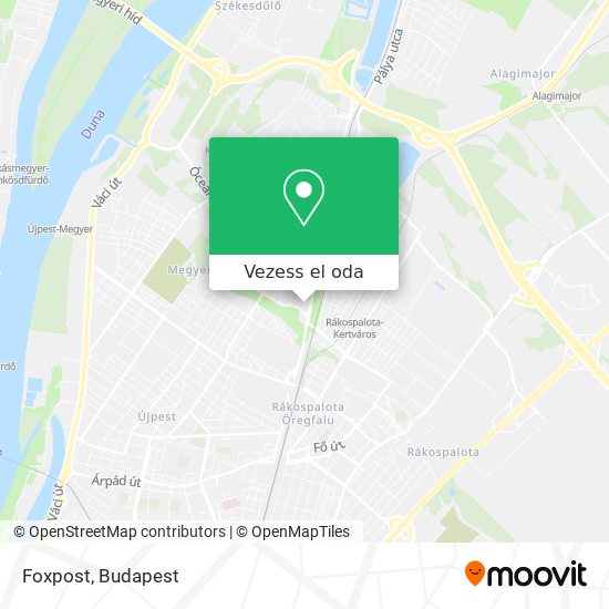 Foxpost térkép
