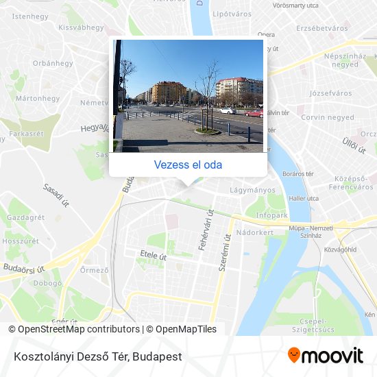 Kosztolányi Dezső Tér térkép