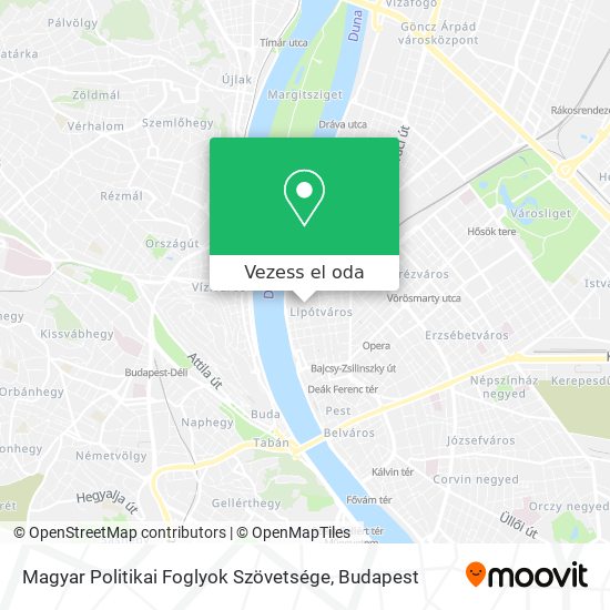 Magyar Politikai Foglyok Szövetsége térkép