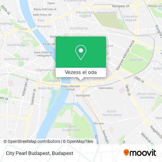 City Pearl Budapest térkép