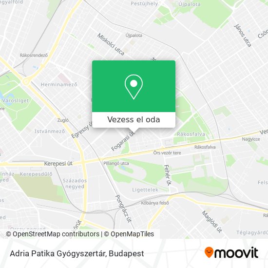 Adria Patika Gyógyszertár térkép