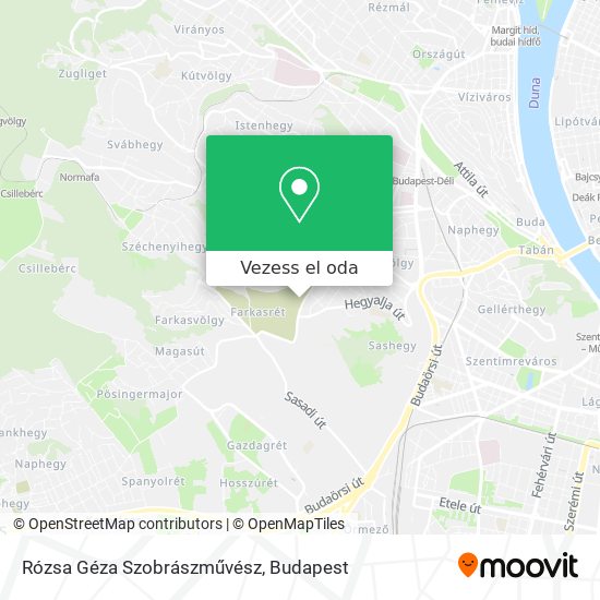 Rózsa Géza Szobrászművész térkép