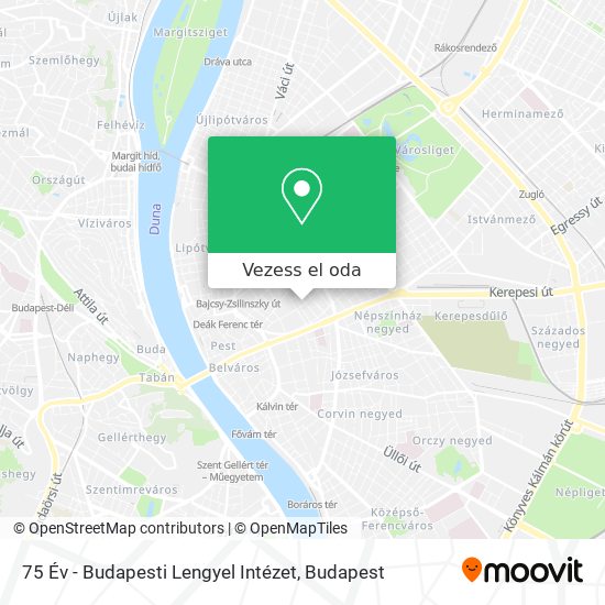 75 Év - Budapesti Lengyel Intézet térkép