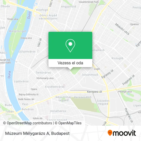 Múzeum Mélygarázs A térkép