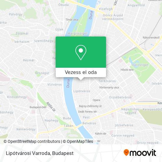 Lipótvárosi Varroda térkép