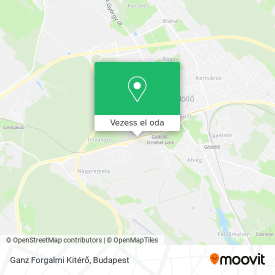 Ganz Forgalmi Kitérő térkép