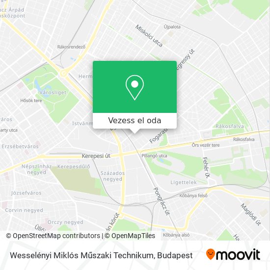 Wesselényi Miklós Műszaki Technikum térkép