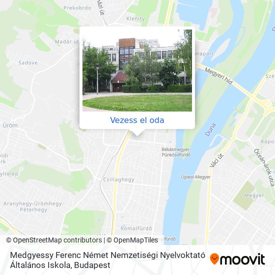 Medgyessy Ferenc Német Nemzetiségi Nyelvoktató Általános Iskola térkép