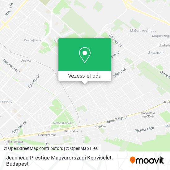 Jeanneau-Prestige Magyarországi Képviselet térkép