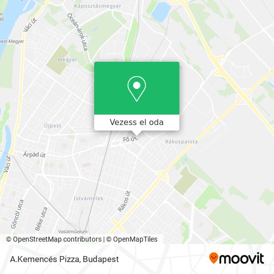 A.Kemencés Pizza térkép