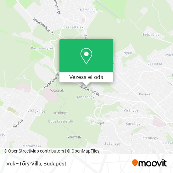 Vúk–Tőry-Villa térkép