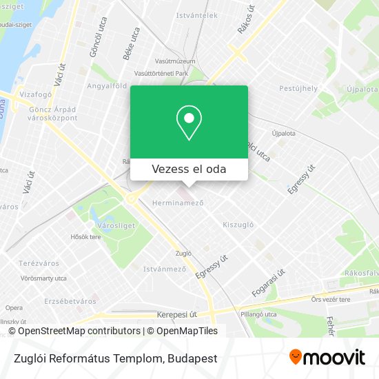 Zuglói Református Templom térkép