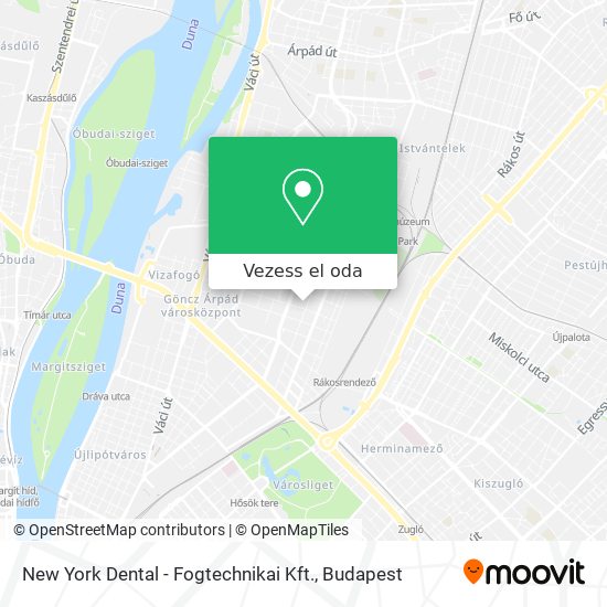 New York Dental - Fogtechnikai Kft. térkép