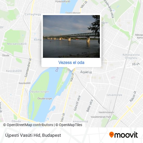 Újpesti Vasúti Híd térkép