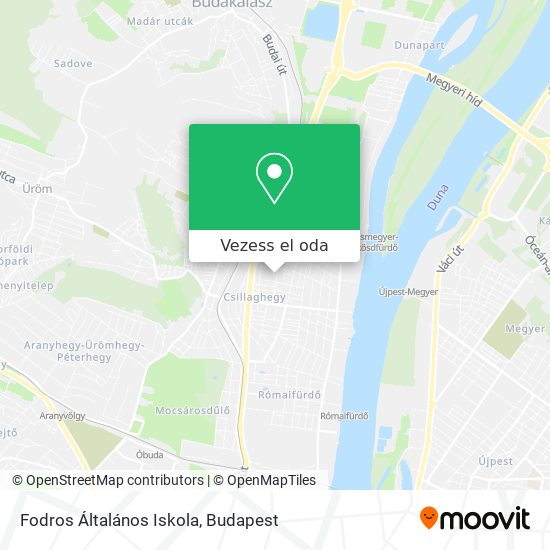 Fodros Általános Iskola térkép