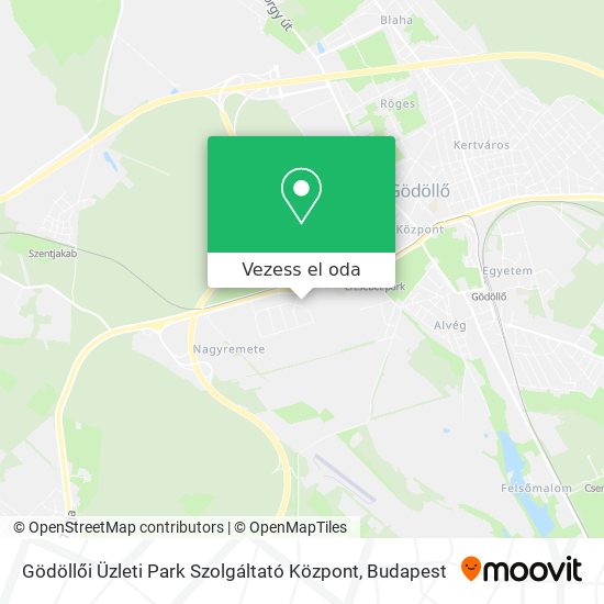 Gödöllői Üzleti Park Szolgáltató Központ térkép