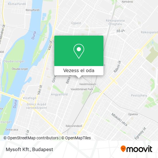Mysoft Kft. térkép