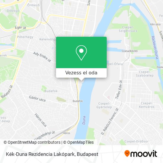 Kék-Duna Rezidencia Lakópark térkép