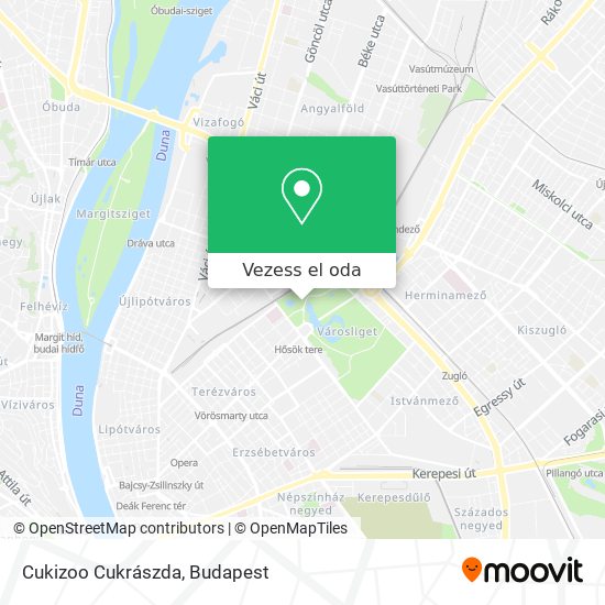 Cukizoo Cukrászda térkép