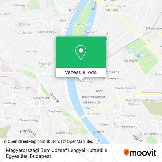Magyarországi Bem József Lengyel Kulturális Egyesület térkép