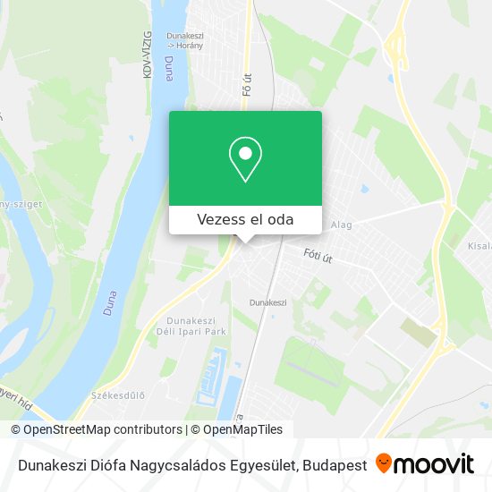 Dunakeszi Diófa Nagycsaládos Egyesület térkép