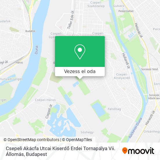 Csepeli Akácfa Utcai Kiserdő Erdei Tornapálya Vii. Állomás térkép