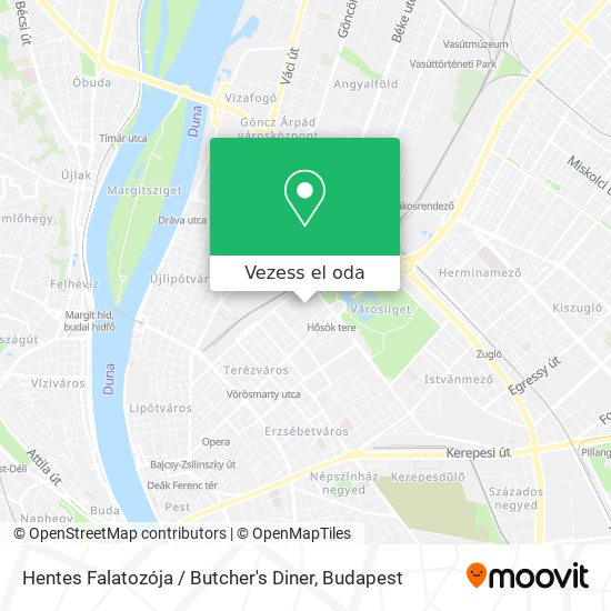 Hentes Falatozója / Butcher's Diner térkép