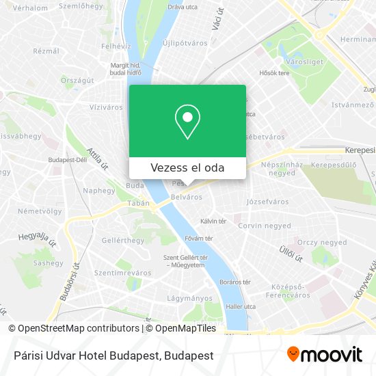 Párisi Udvar Hotel Budapest térkép
