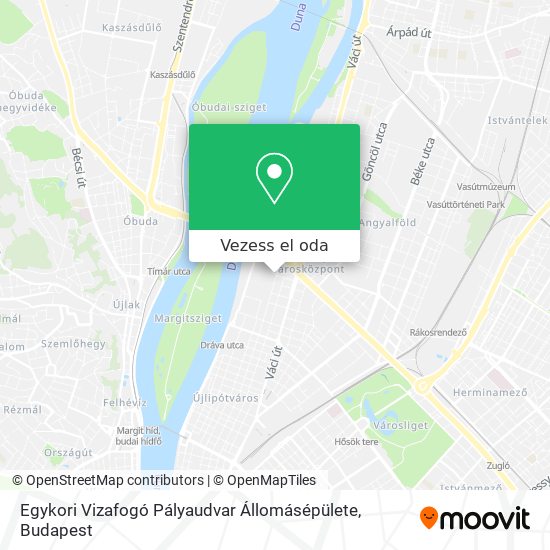 Egykori Vizafogó Pályaudvar Állomásépülete térkép