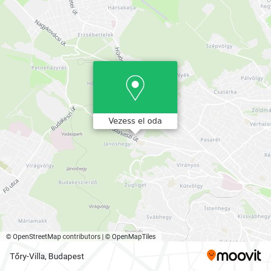 Tőry-Villa térkép