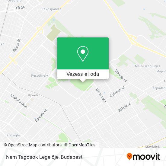 Nem Tagosok Legelője térkép