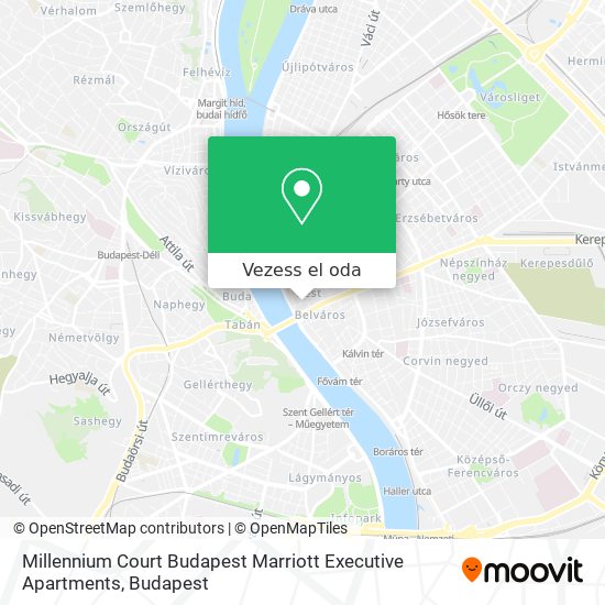 Millennium Court Budapest Marriott Executive Apartments térkép