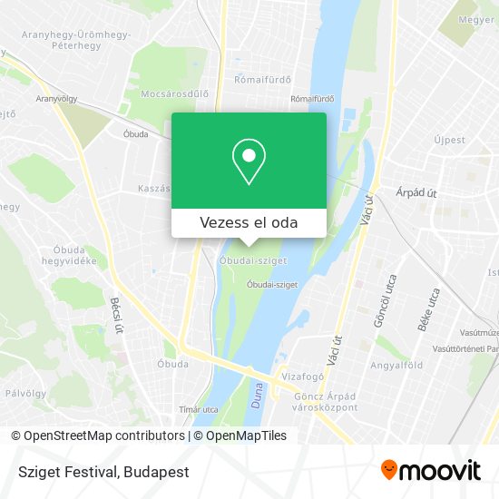 Sziget Festival térkép