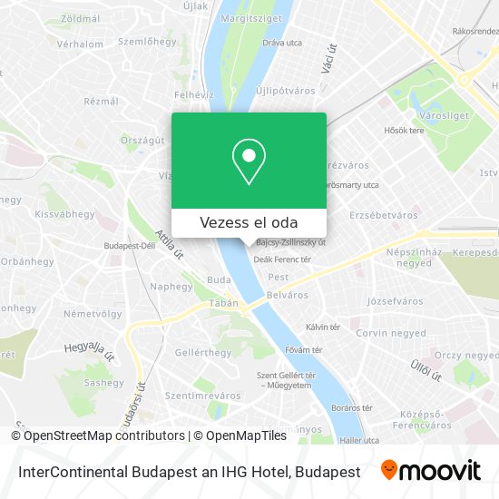 InterContinental Budapest an IHG Hotel térkép