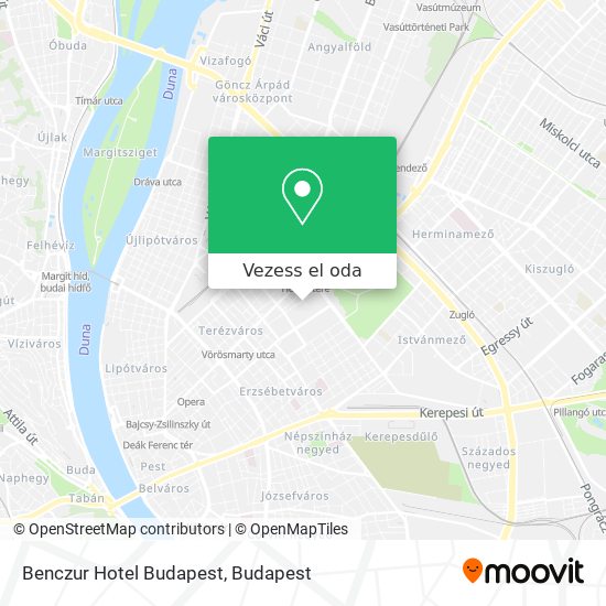 Benczur Hotel Budapest térkép